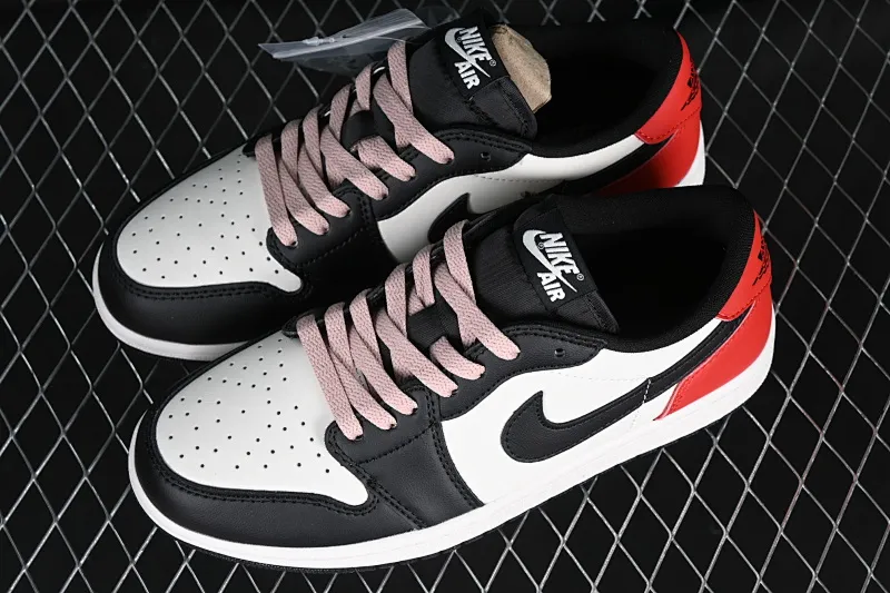 All categories Air Jordan Jordan series basketball shoes Air Jordan 1 Low Z version Air Jordan 1 Low AJ1 Joe 1 black rice red toe low-top cultural casual sneakers HF8828-100